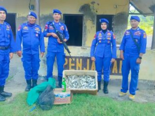 Ledakan di Laut Buer, Sat Polairud Sumbawa Temukan Bom Ikan dan Hasil Tangkapan