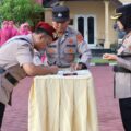 Disertijab Dua Kasat dan Kapolsek Lunyuk, Kapolres Sumbawa Tekankan Penyegaran Organisasi dan Inovasi Baru