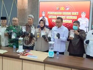 Polres Sumbawa Musnahkan 845,37 Gram Sabu Milik Anak Dibawah Umur Asal Dompu